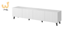 Szafka RTV PAFOS 200x40x52 biały mat