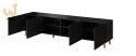 Szafka RTV PAFOS 200x40x52 czarny mat