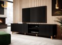 Szafka RTV PAFOS 200x40x52 czarny mat