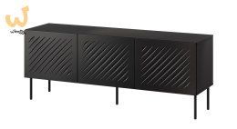 Szafka RTV SIENA 150,5x40x60 czarny mat