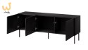 Szafka RTV SIENA 150,5x40x60 czarny mat