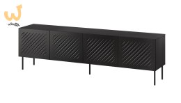 Szafka RTV SIENA 200x40x60 czarny mat