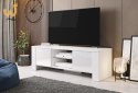 Szafka RTV WEST 42/130/42 biały/ biały połysk