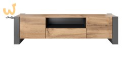 Szafka RTV WOOD 180/44/48 dąb wotan + antracyt