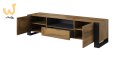 Szafka RTV WOOD 180/44/48 dąb wotan + antracyt
