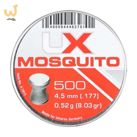 Śrut 4,5 mm UMAREX Mosquito płaski molet. 500szt Śrut 4,5 mm UMAREX Mosquito płaski molet. 500szt