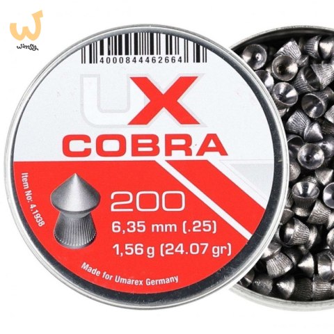 Śrut 6,35 Umarex Cobra Pointed Ribbed 200 szt. Śrut 6,35 Umarex Cobra Pointed Ribbed 200 szt.