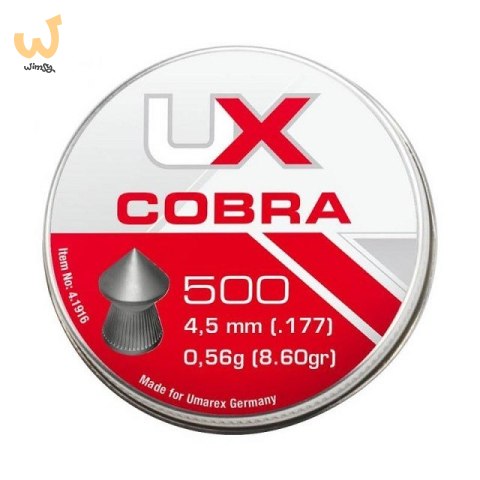 Śrut UMAREX Cobra szpic moletowany 4,5mm 500szt Śrut UMAREX Cobra szpic moletowany 4,5mm 500szt