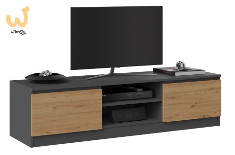 Szafka RTV 140x40xH36 antracyt/artisan Szafka RTV 140x40xH36 antracyt/artisan