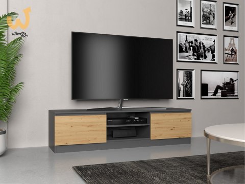 Szafka RTV 140x40xH36 antracyt/artisan Szafka RTV 140x40xH36 antracyt/artisan