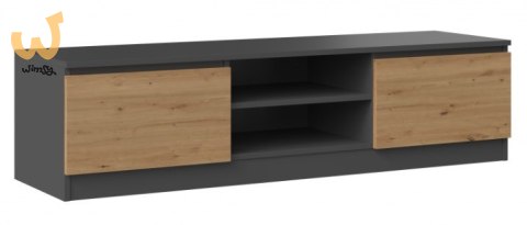Szafka RTV 140x40xH36 antracyt/artisan Szafka RTV 140x40xH36 antracyt/artisan