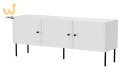 Szafka RTV 3D PALAZZO BIS 151x40x60 biały mat