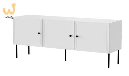 Szafka RTV 3D PALAZZO BIS 151x40x60 biały mat