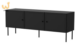 Szafka RTV 3D PALAZZO BIS 151x40x60 czarny mat