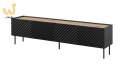 Szafka RTV 4D ONDA 200x40x35-54 czarny (stojąca lub wisząca)