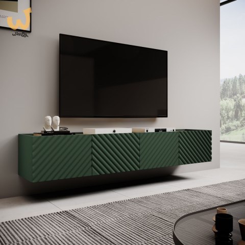 Szafka RTV 4D ONDA 200x40xH54,35 zieleń (stojąca lub wisząca) Szafka RTV 4D ONDA 200x40xH54,35 zieleń (stojąca lub wisząca)