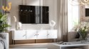 Szafka RTV 4D PALAZZO BIS 201x40x60 biały mat