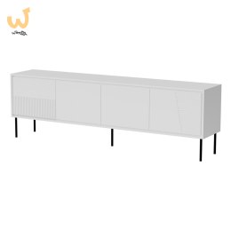 Szafka RTV ABI 4D 200x38x62 biały mat