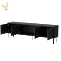 Szafka RTV ABI 4D 200x38x62 czarny mat