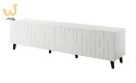 Szafka RTV BARI 200x42x52 biały mat