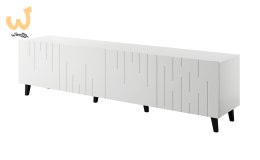 Szafka RTV BARI 200x42x52 biały mat