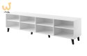 Szafka RTV BARI 200x42x52 biały mat