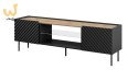 Szafka RTV EF ONDA 180x40x39-58 czarny (stojąca lub wisząca)