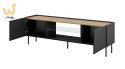 Szafka RTV EF ONDA 180x40x39-58 czarny (stojąca lub wisząca)