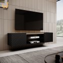 Szafka RTV EF ONDA 180x40x39-58 czarny (stojąca lub wisząca)