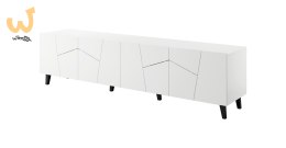 Szafka RTV ETNA 200x42x52 biały mat