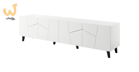 Szafka RTV ETNA 200x42x52 biały mat