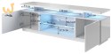 Szafka RTV EVA 180x40x52 grafit/grafit połysk
