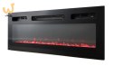 Szafka RTV EVA z kominkiem elektrycznym 180x40x52 biały/biały połysk