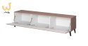 Szafka RTV NOVA 186x40x48 róż mat