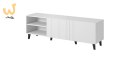 Szafka RTV PAFOS 150x40x52 biały mat