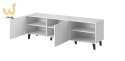 Szafka RTV PAFOS 150x40x52 biały mat
