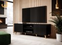 Szafka RTV PAFOS 150x40x52 czarny mat