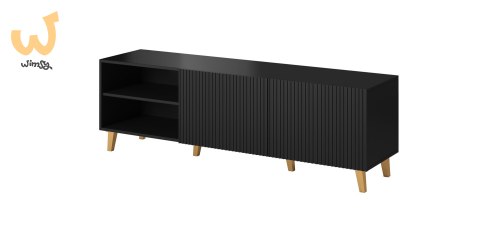 Szafka RTV PAFOS 150x40x52 czarny mat Szafka RTV PAFOS 150x40x52 czarny mat