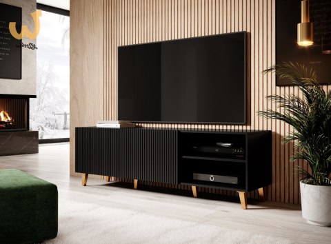 Szafka RTV PAFOS 150x40x52 czarny mat Szafka RTV PAFOS 150x40x52 czarny mat