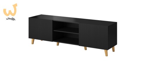 Szafka RTV PAFOS 150x40x52 czarny mat Szafka RTV PAFOS 150x40x52 czarny mat
