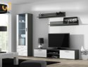 Szafka RTV SOHO 180 szary/ biały połysk