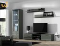 Szafka RTV SOHO 180 szary/ szary połysk