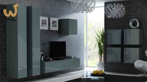 Szafka RTV VIGO '180' 30/180/40 szary/szary połysk Szafka RTV VIGO '180' 30/180/40 szary/szary połysk