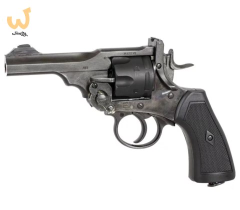 Rewolwer WEBLEY MKVI .455 Police kal.5,5 mm Diabolo łuski 6-strzał. lufa 4" CO2 Battlefield Ekp do17J Rewolwer WEBLEY MKVI .455 Police kal.5,5 mm Diabolo łuski 6-strzał. lufa 4" CO2 Battlefield Ekp do17J