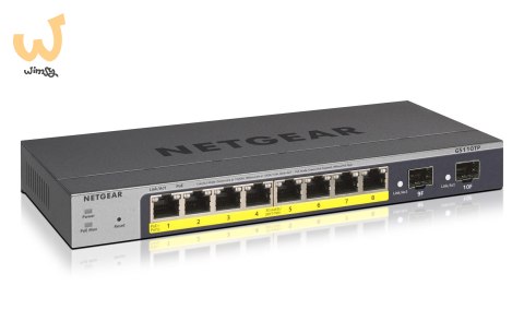 Switch Netgear GS110TP-300EUS 10p PoE 55W (PoE+: 8p) Managed Gigabit