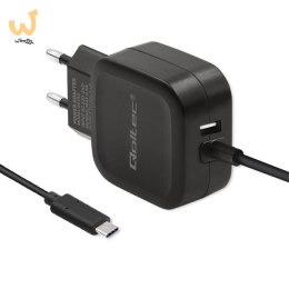 Ładowarka Qoltec 50190 (3400 mA; 17W; USB, USB typ C)