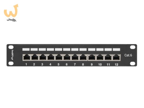 Patch panel Lanberg PPF6-9012-B (1U; 10"; kat. 6; FTP; 12xRJ-45) Patch panel Lanberg PPF6-9012-B (1U; 10"; kat. 6; FTP; 12xRJ-45)