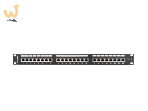 Patch panel Lanberg PPS6-1024-B (1U; kat. 6; 24xRJ-45) Patch panel Lanberg PPS6-1024-B (1U; kat. 6; 24xRJ-45)