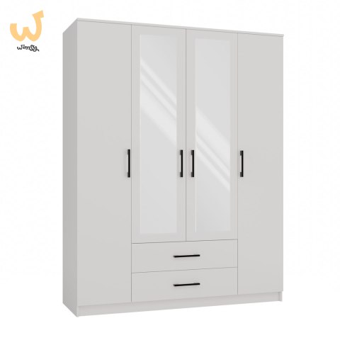 SZAFA ROMANA 160X205 BIAŁA Z LUSTREM SZAFA ROMANA 160X205 BIAŁA Z LUSTREM