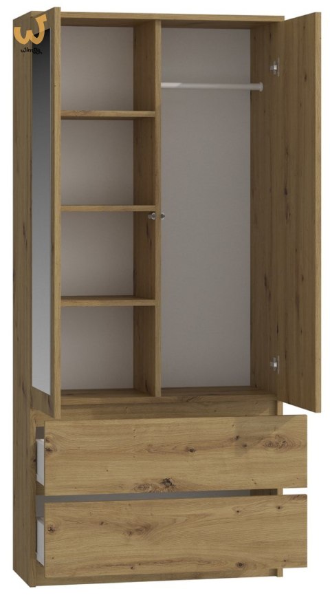 SZAFA SS-90 LUSTRO - DĄB ARTISAN SZAFA SS-90 LUSTRO - DĄB ARTISAN